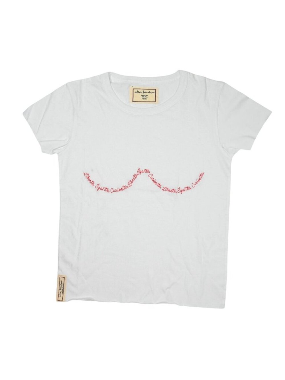 Also Freedom Short Sleeve T-Shirt in White